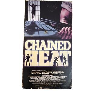 Chained Heat VHS Ex rental 1983 vintage Vestron video Linda Blair movie film